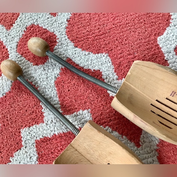 Mens Wooden Spring Foot Dress Shoe Forms Made In Germany 10-11 Display Storage - Picture 4 of 6